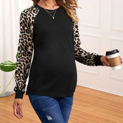 Long sleeve leopard print t-shirt