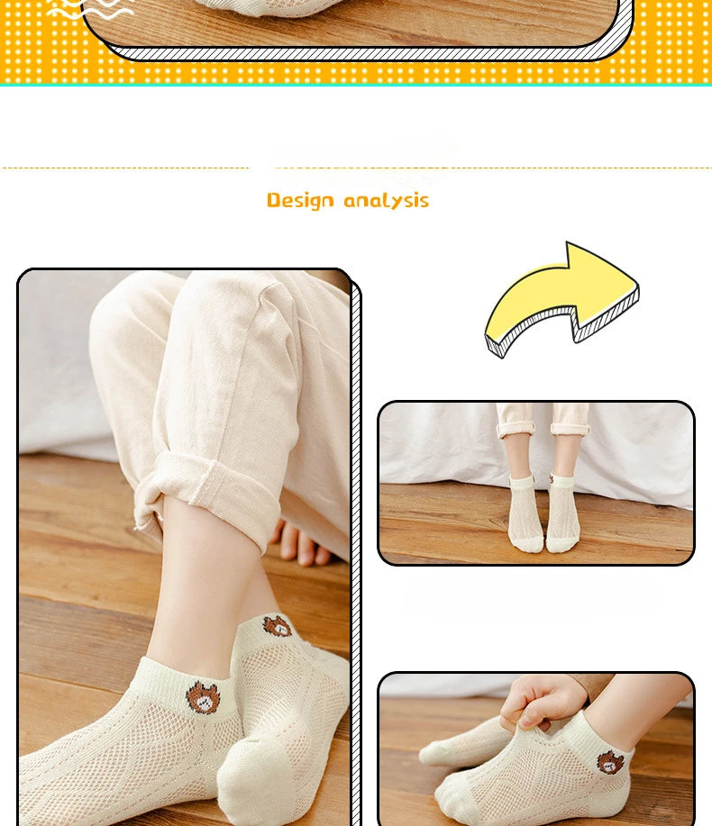 Baby Soft Cotton Breathable Mesh Socks - PAMU8