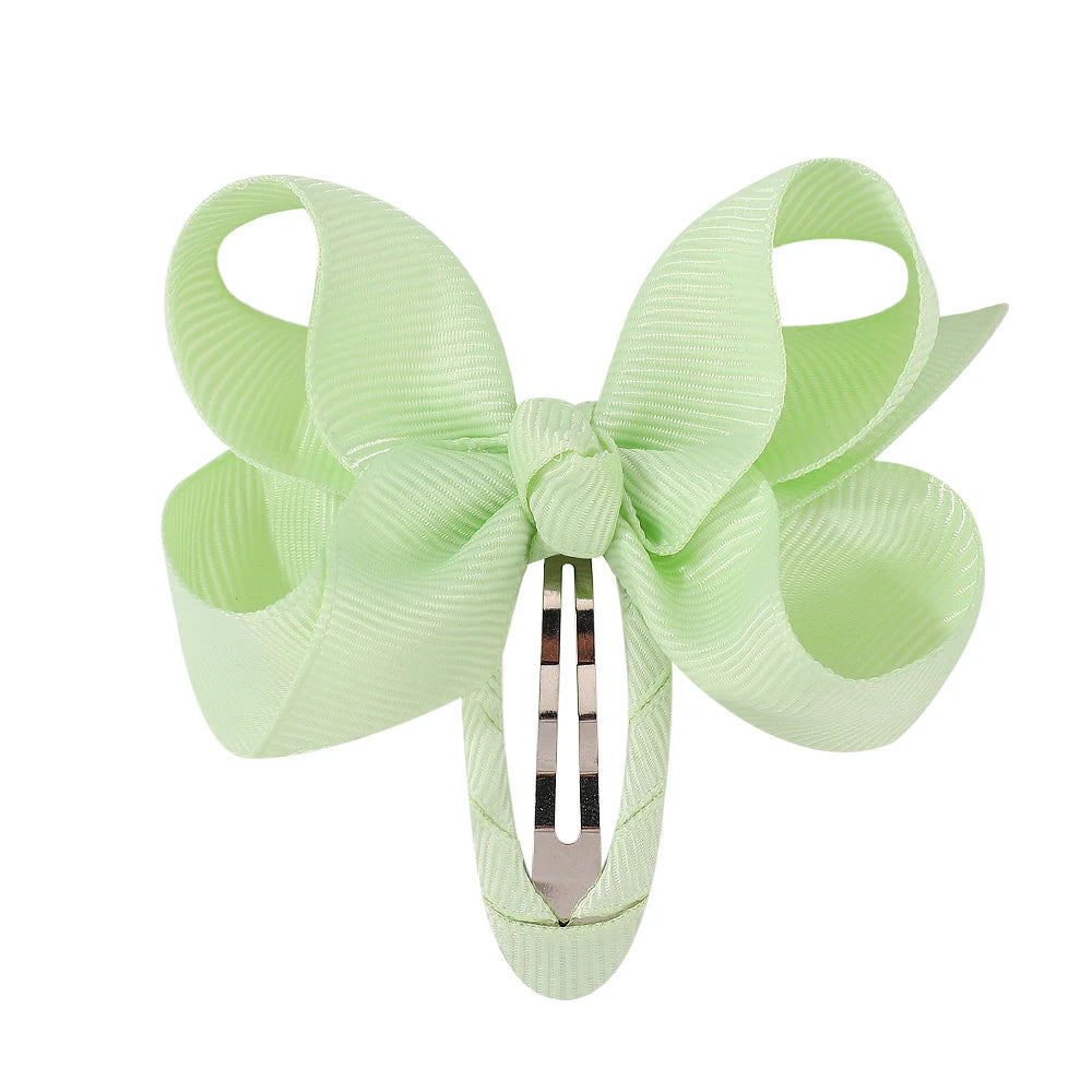 2Pcs Solid Bow Clips