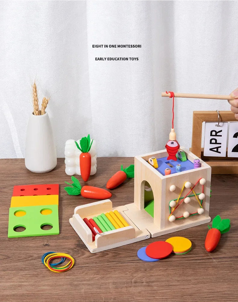 Permanence Box Carrots Child Wooden Toys - PAMU8