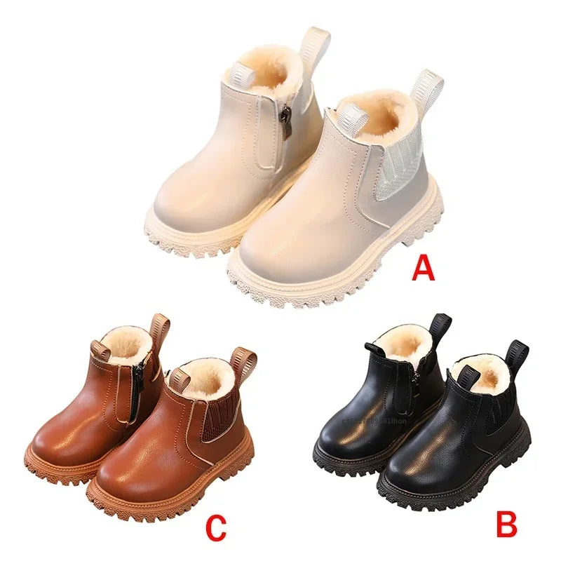 Boys Girls Casual Ankle Boots