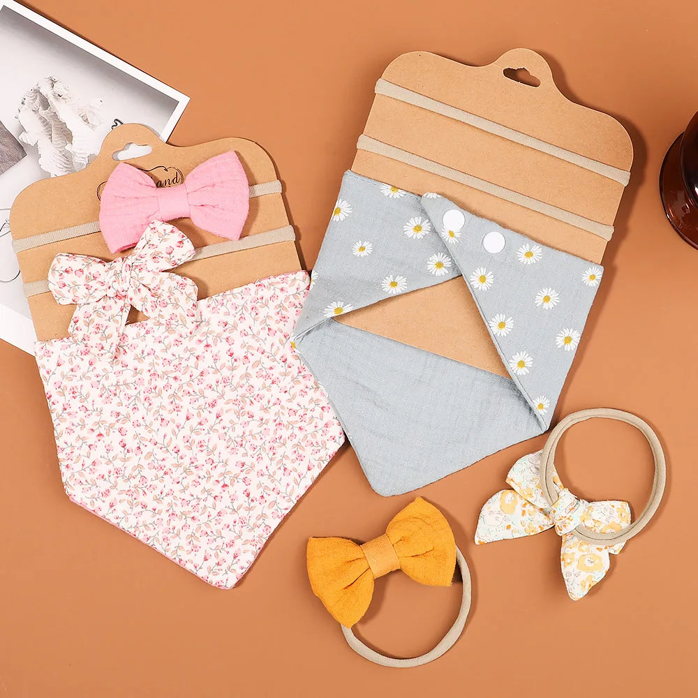 3Pcs BabyBibs with Bow