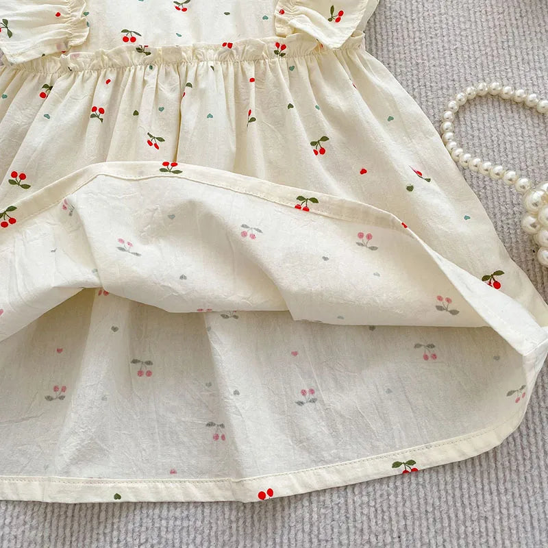 Cherry Girls Bow Jumpsuit