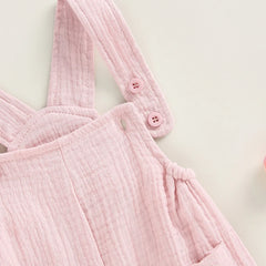 Solid Sleeveless Baby Romper