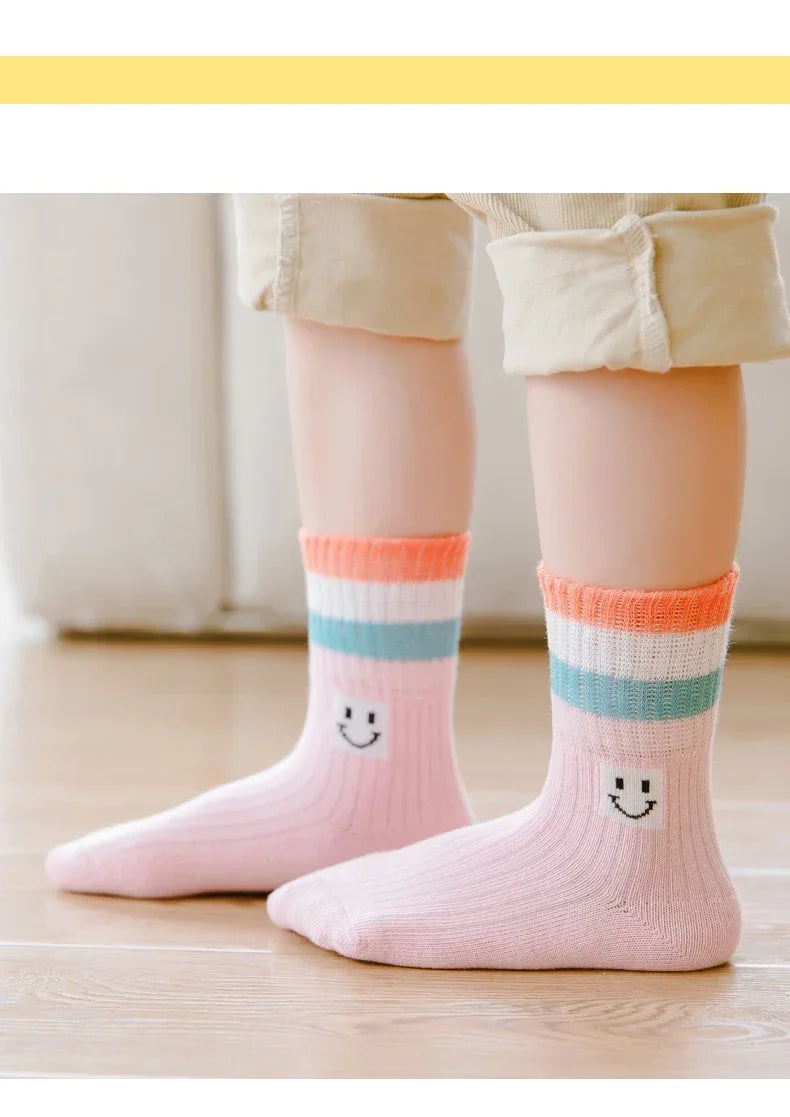 5Pairs 1-16Years High-End Girls'Socks