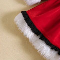 Velvet Christmas Girl Dress