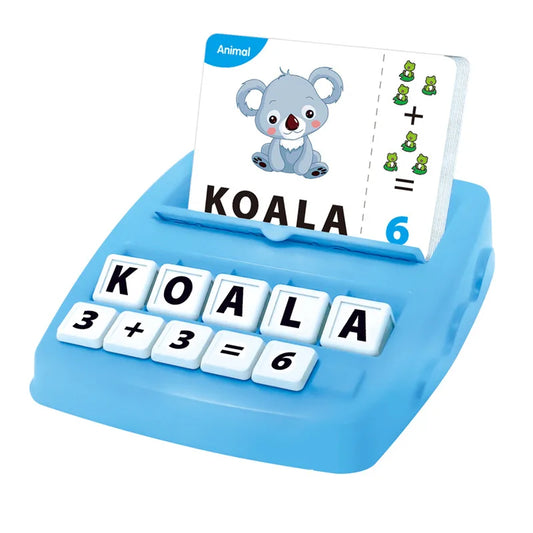 Kids alphabet and math matching game pieces for learning activities
