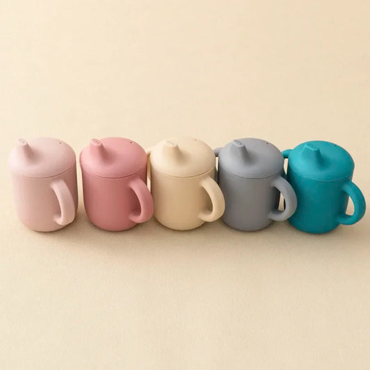 Double-handle toddler cup for everyday mealtime practice