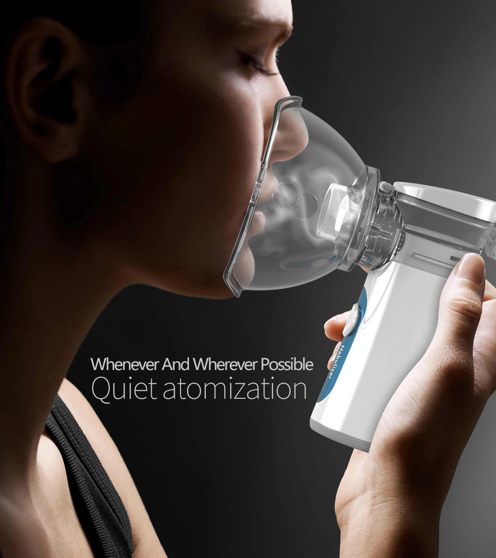 Portable Nebulizer Inhaler: Quiet Mesh Mist for Kids