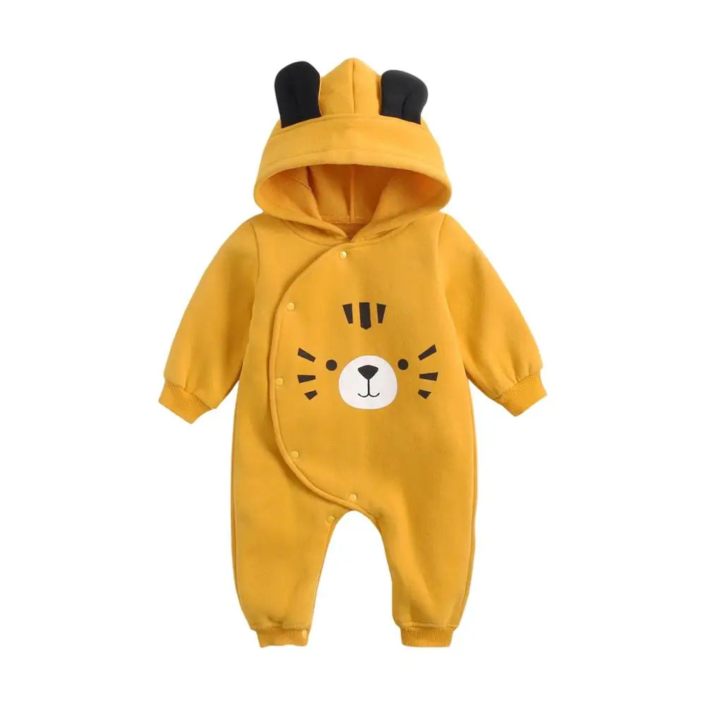 Warm Casual Hooded Rompers