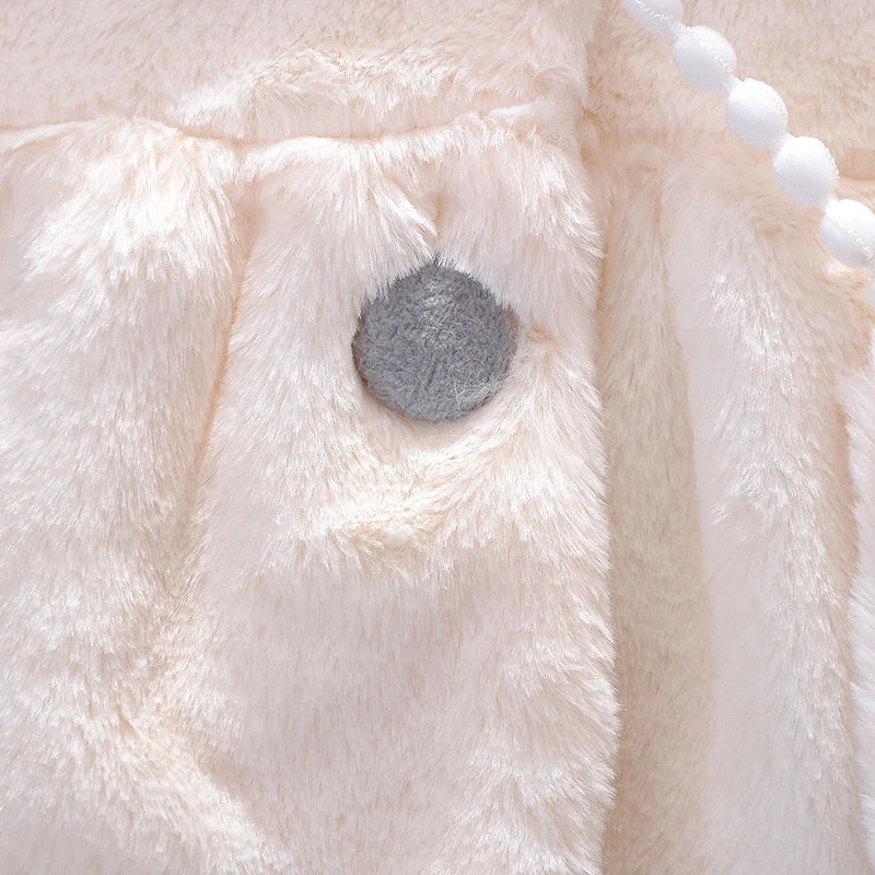 Rabbit Ears Plush Warm Hooded Coat