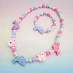 Cute Cartoon Kids Necklace Bracelet Set | PAMU8