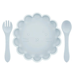 Baby Plate, Spoon and Fork Set, 3-Piece Feeding Kit