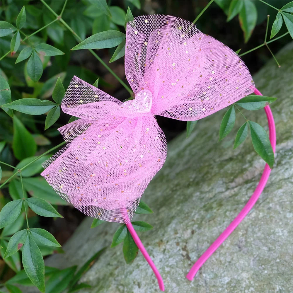 Girls Shiny Bows Hairband