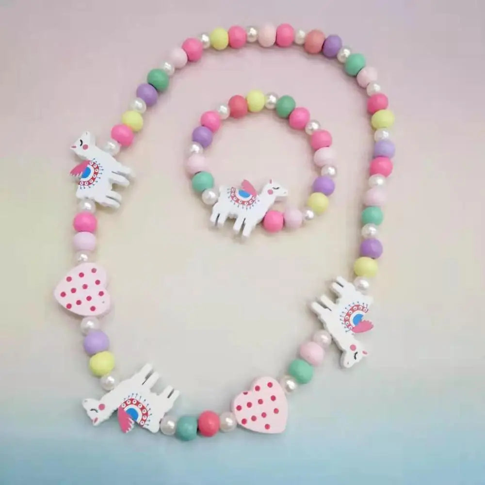 Cute Cartoon Kids Necklace Bracelet Set | PAMU8