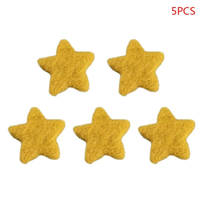 5Pcs Baby Wool Felt Stars Photography Accessories - PAMU8