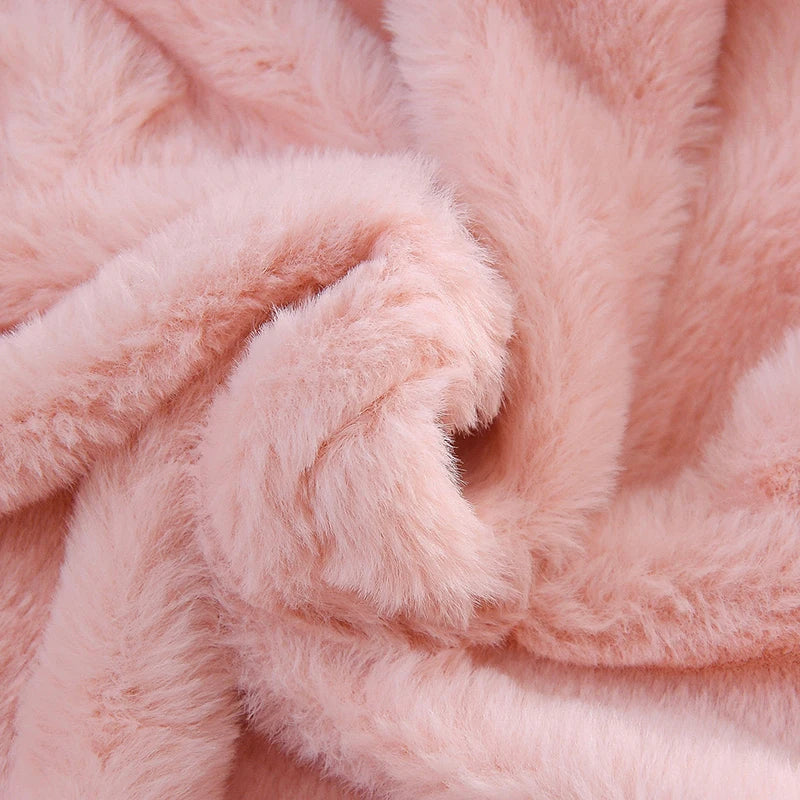 Rabbit Ears Plush Warm Hooded Coat