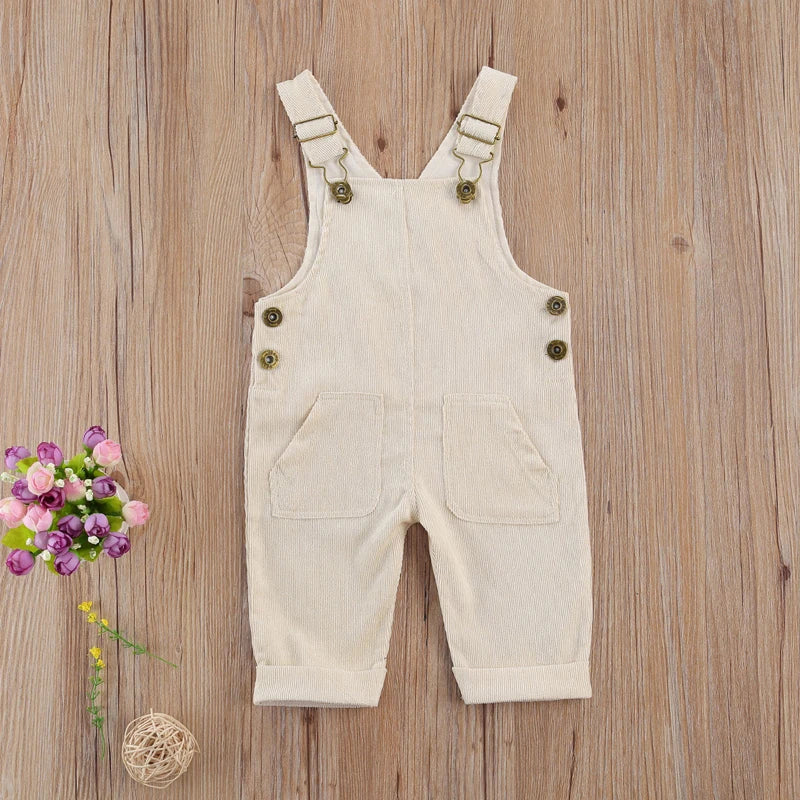 Baby Suspender Pants, Adjustable Loose-Fit Overalls