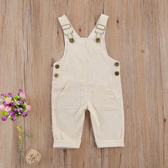 Baby Suspender Pants, Adjustable Loose-Fit Overalls