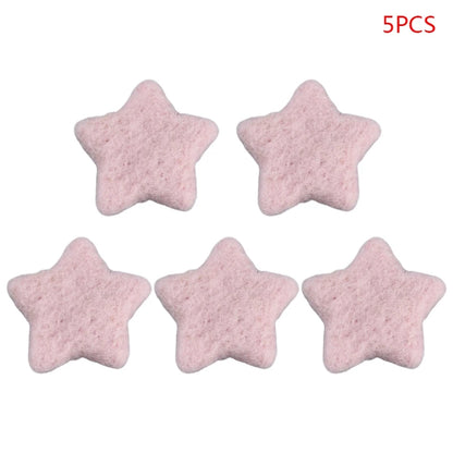 5Pcs Baby Wool Felt Stars Photography Accessories - PAMU8