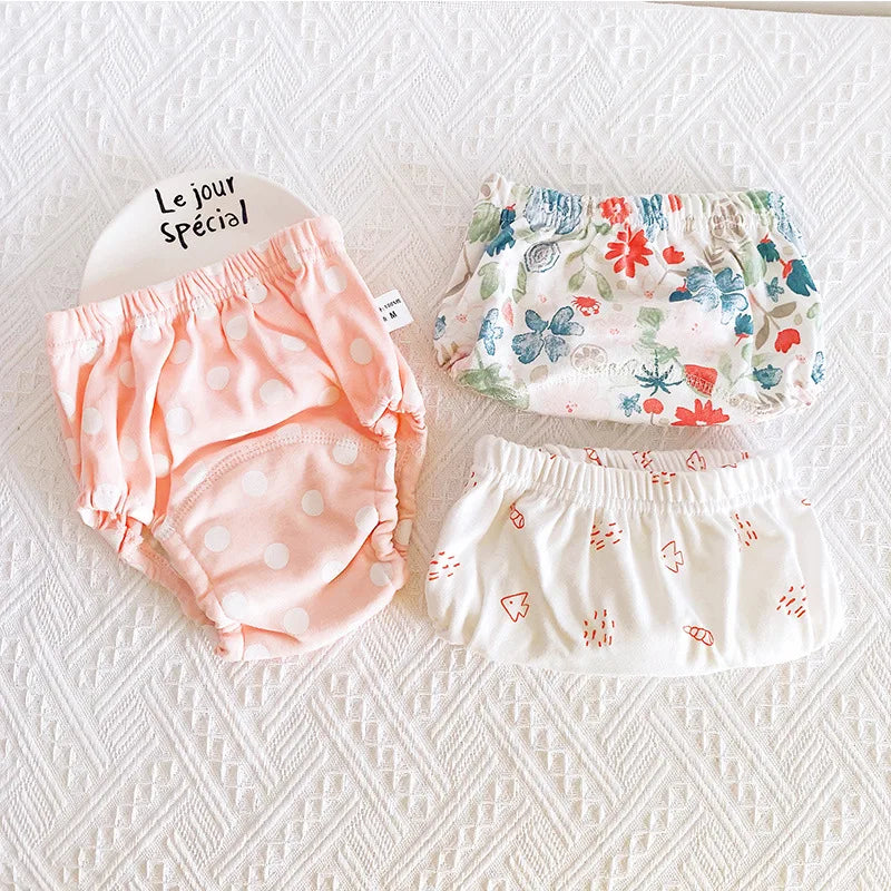 Reusable Cloth Diapers, 3-Pack Washable Training Pants