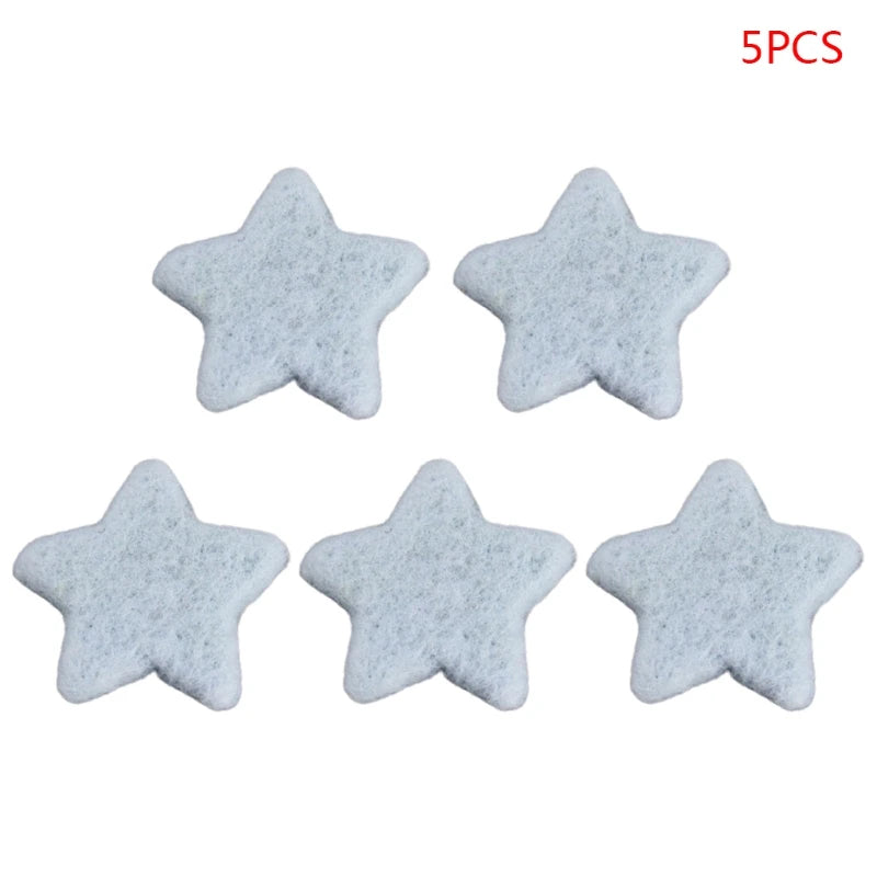 5Pcs Baby Wool Felt Stars Photography Accessories - PAMU8