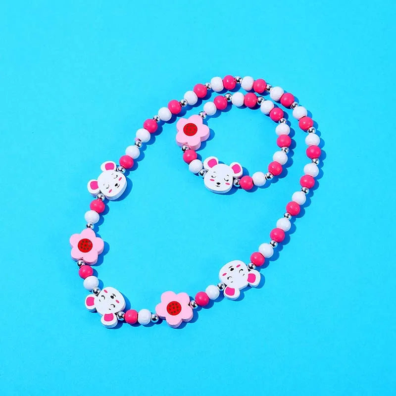 Cute Cartoon Kids Necklace Bracelet Set | PAMU8
