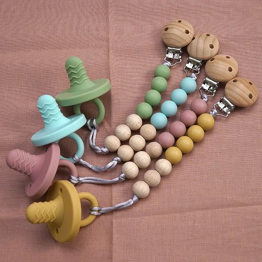 Silicone Baby Teething Chain | 10 Color Options