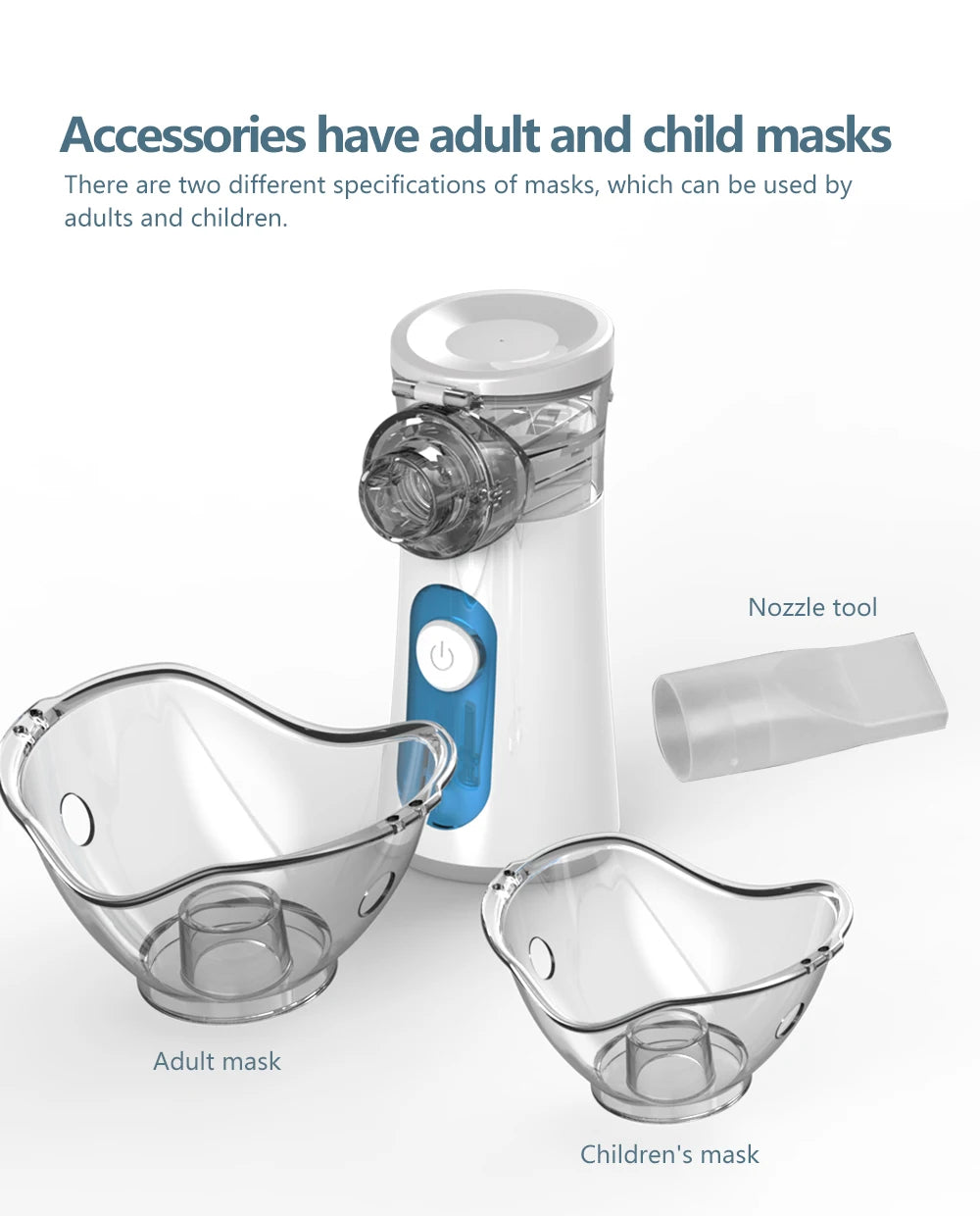 Portable Nebulizer Inhaler: Quiet Mesh Mist for Kids