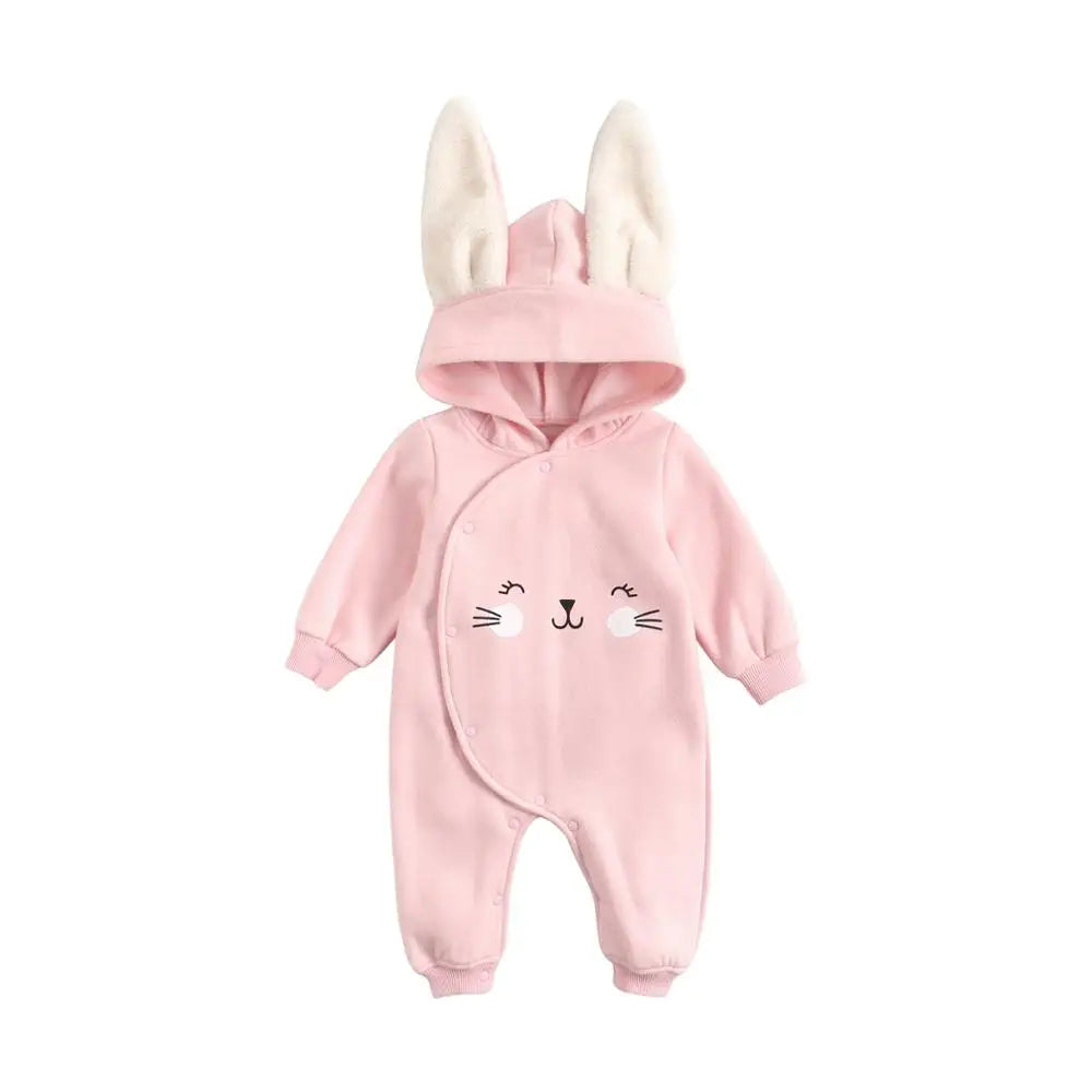 Warm Casual Hooded Rompers