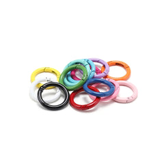 Metal O-Ring Keychain Clasps, 5-Pack Craft Clips