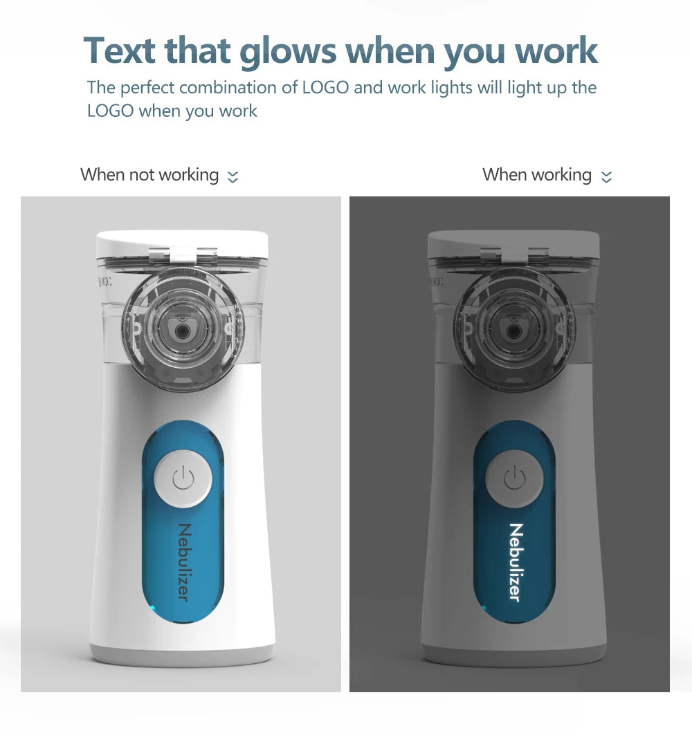 Portable Nebulizer Inhaler: Quiet Mesh Mist for Kids