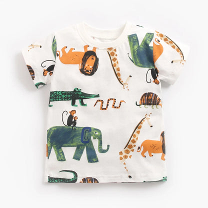 Cotton Short Sleeve Tops+Shorts