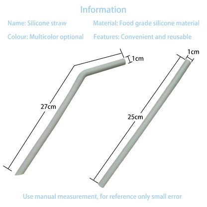 Foldable Silicone Straws For Cup