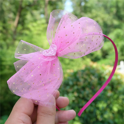Girls Shiny Bows Hairband