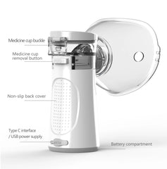 Portable Nebulizer Inhaler: Quiet Mesh Mist for Kids