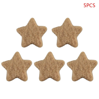 5Pcs Baby Wool Felt Stars Photography Accessories - PAMU8
