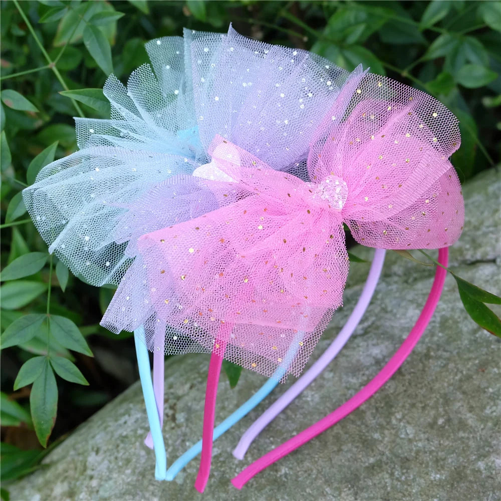 Girls Shiny Bows Hairband