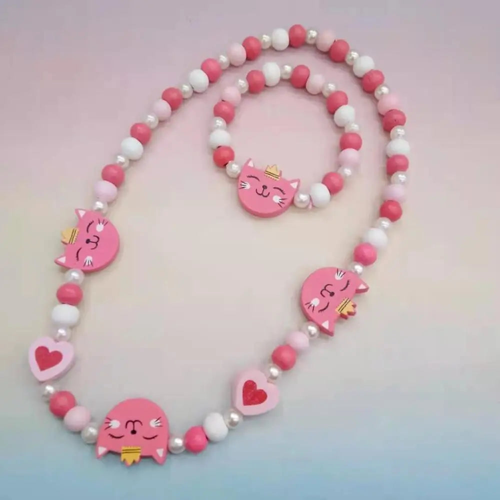 Cute Cartoon Kids Necklace Bracelet Set | PAMU8