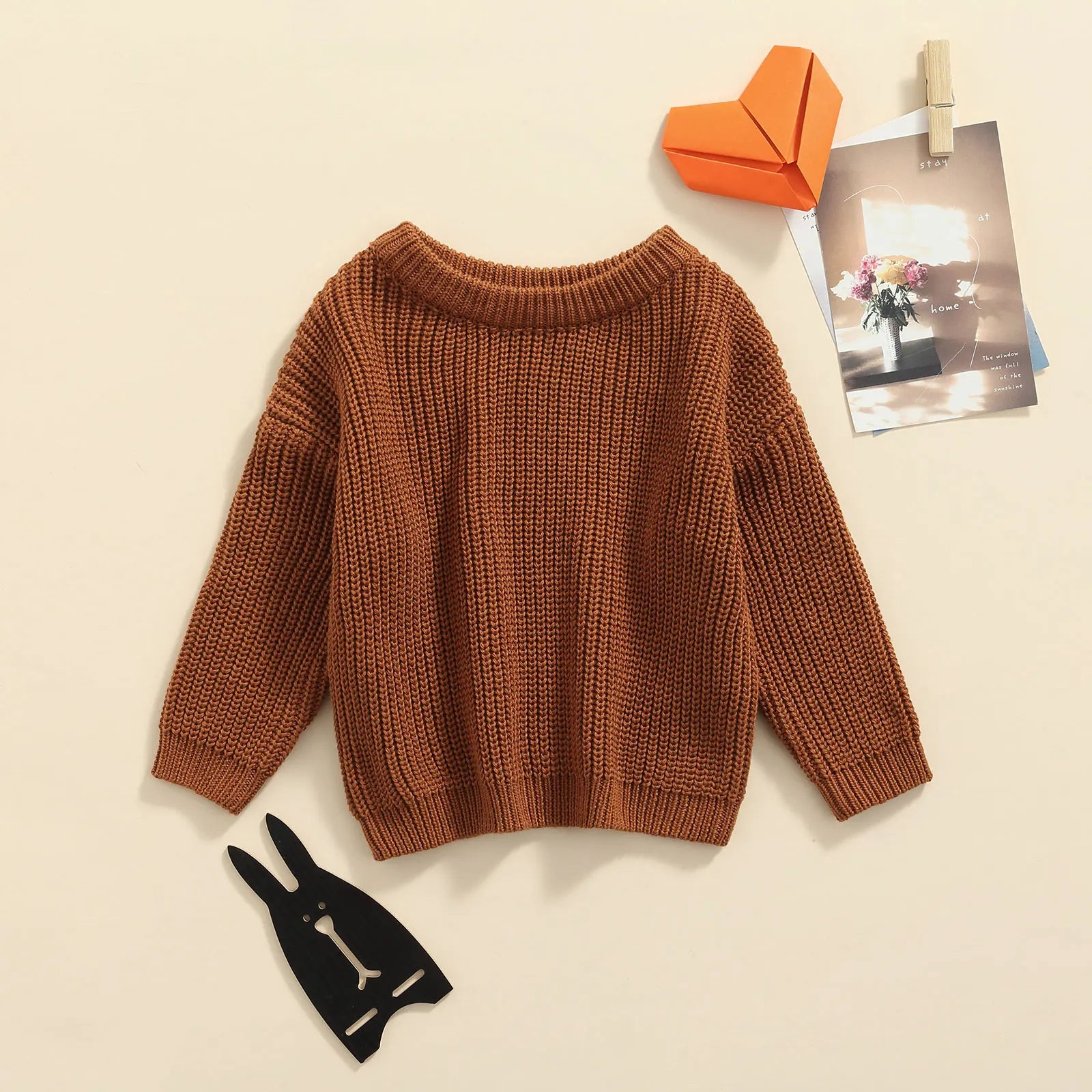 Newborn Knitwear Long Sleeve Cotton Pullover Tops - PAMU8