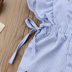 Baby Girl Floral Ruffle Romper Outfit | PAMU8
