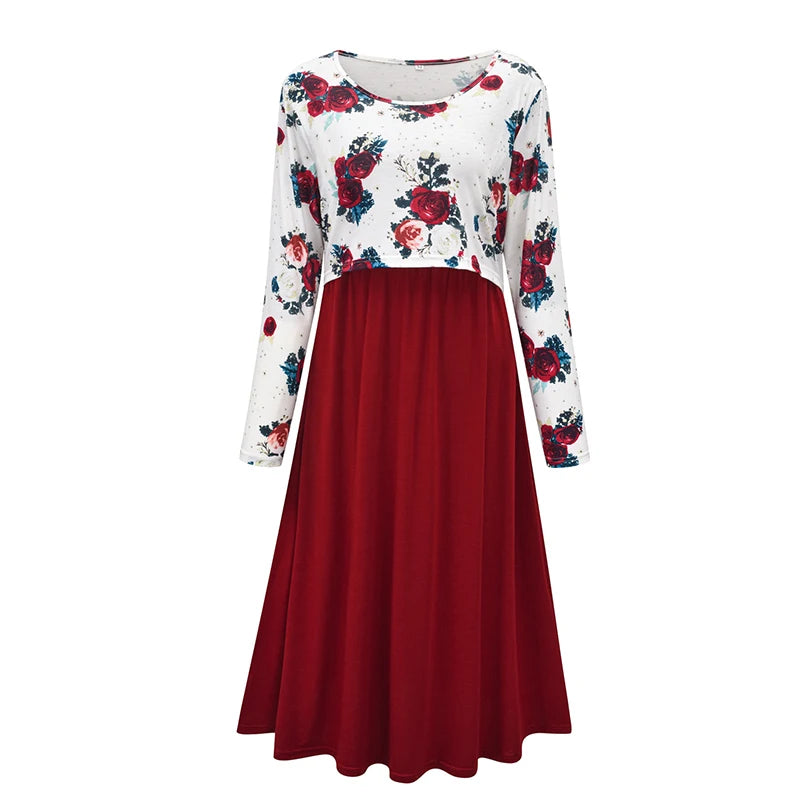 Printed Pregnancy Dress
