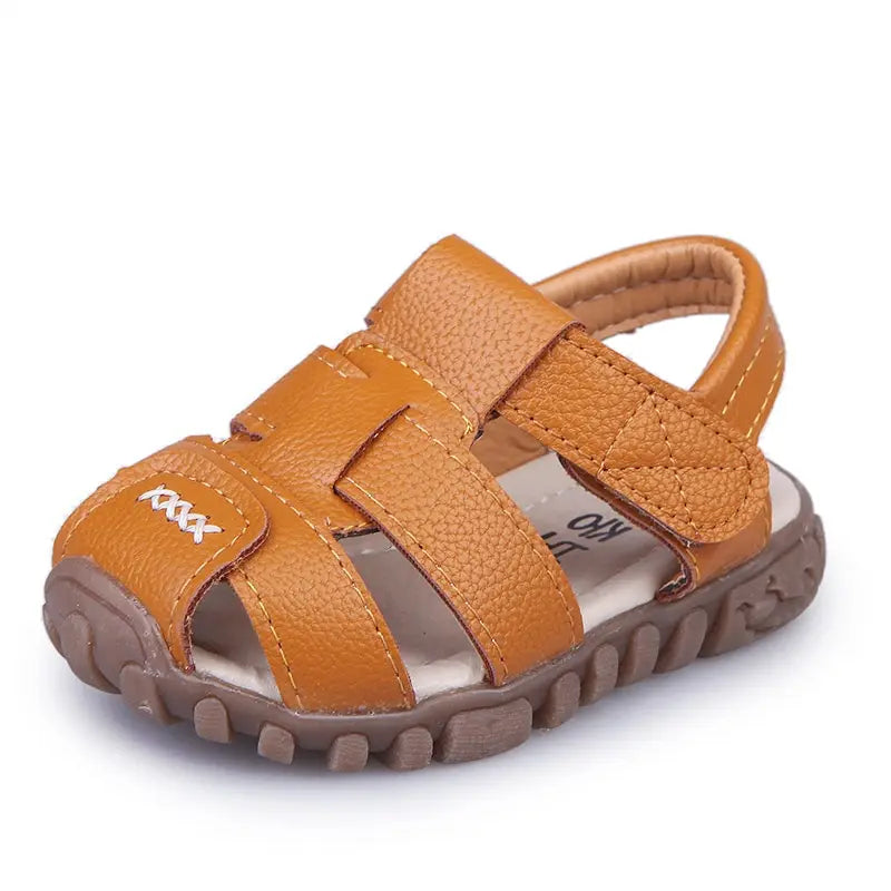 Kids non-slip soft sole closed toe sandals outdoor wear