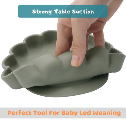 3pcs Baby Plate Spoon Fork Set