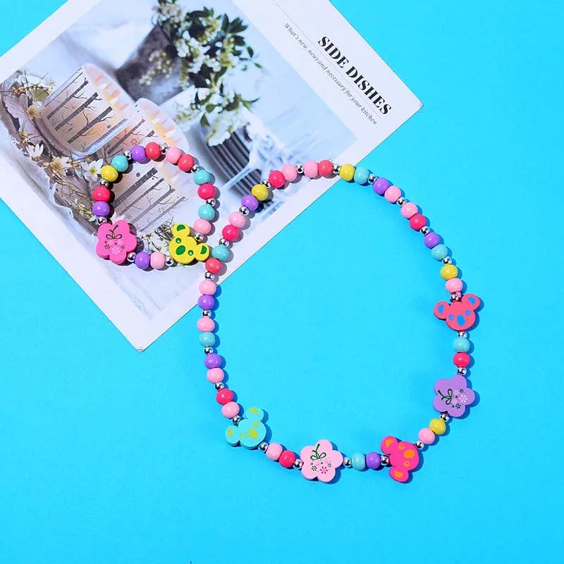Cute Cartoon Kids Necklace Bracelet Set | PAMU8