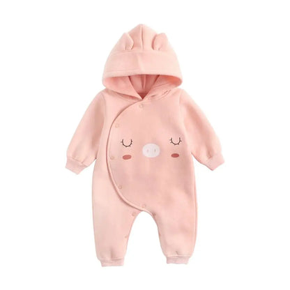 Warm Casual Hooded Rompers