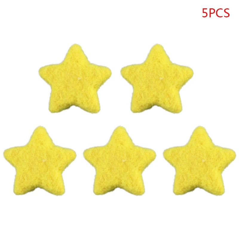 5Pcs Baby Wool Felt Stars Photography Accessories - PAMU8