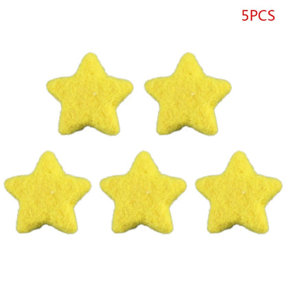 5Pcs Baby Wool Felt Stars Photography Accessories - PAMU8