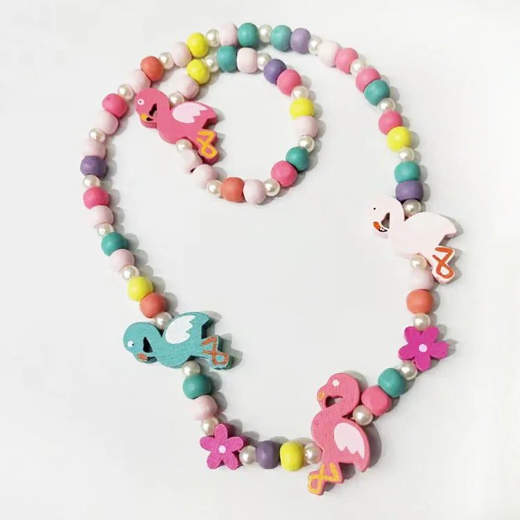 Cute Cartoon Kids Necklace Bracelet Set | PAMU8