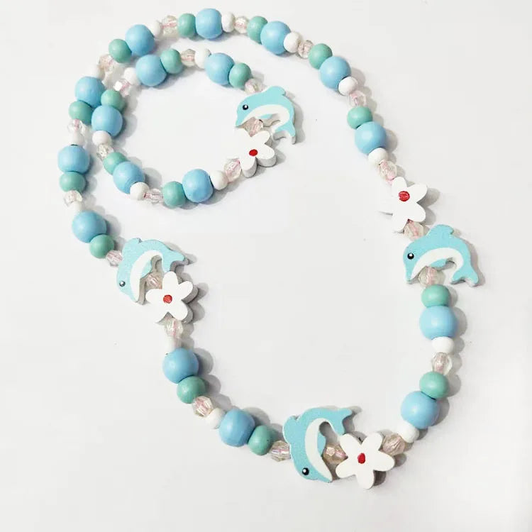 Cute Cartoon Kids Necklace Bracelet Set | PAMU8